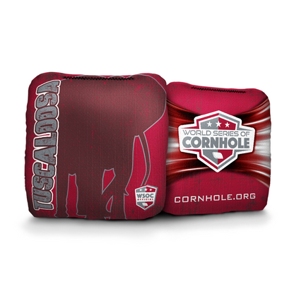 Alabama Crimson Tide Tuscaloosa - 6 Inch WSOC Official Pro Cornhole Bags