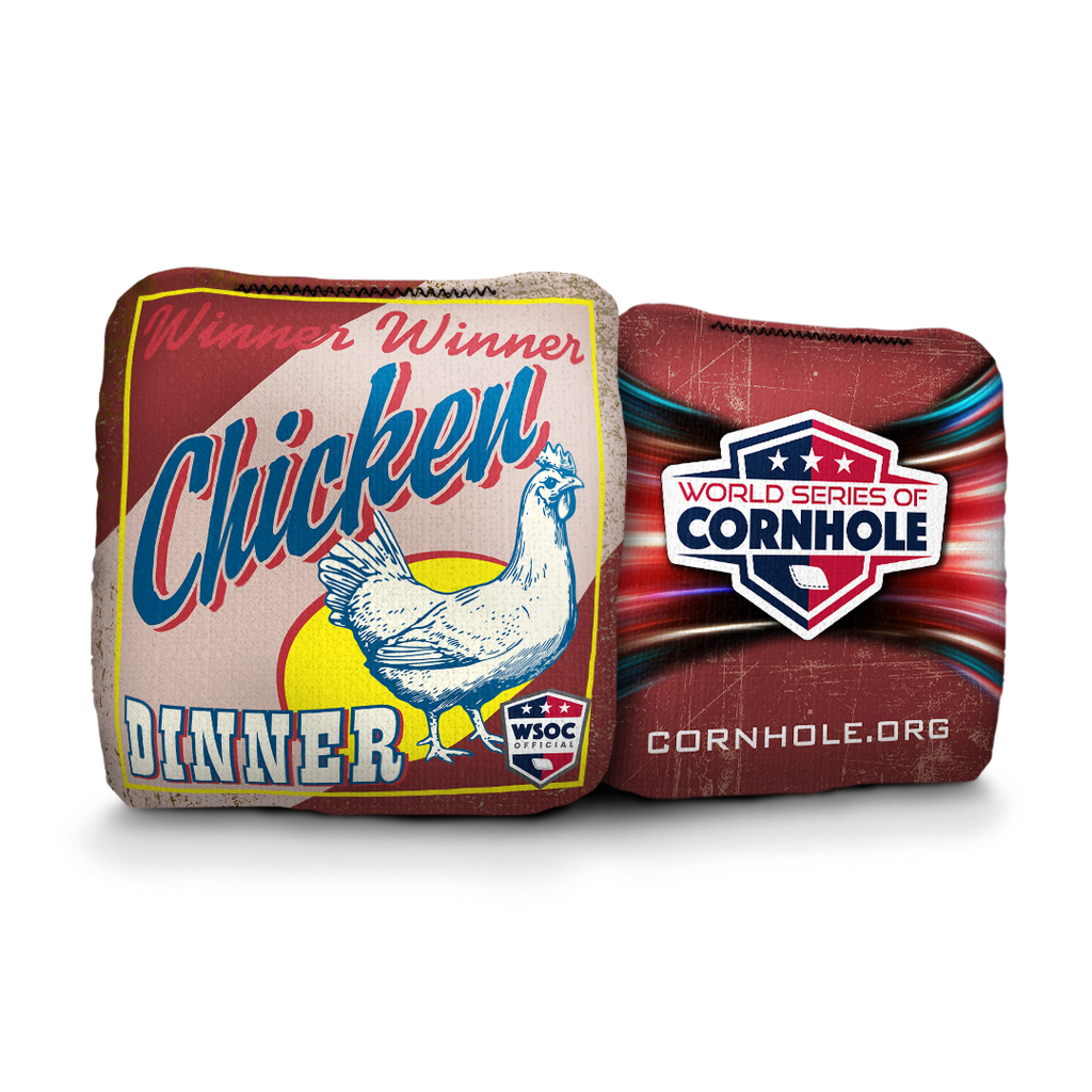 Winner, Winner Chicken Dinner - 6 Inch WSOC Official Pro Cornhole Bags