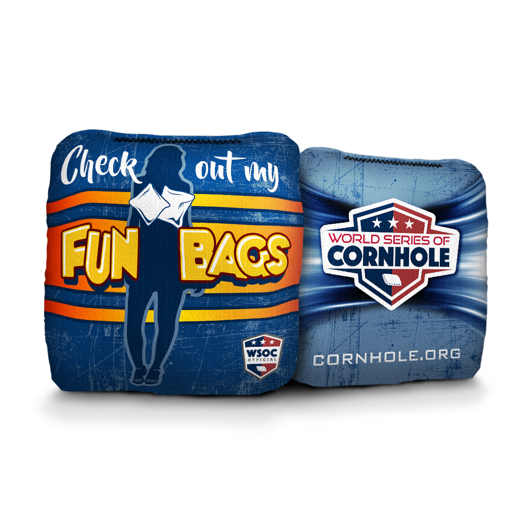 Check Out My Fun Bags - 6 Inch WSOC Official Pro Cornhole Bags