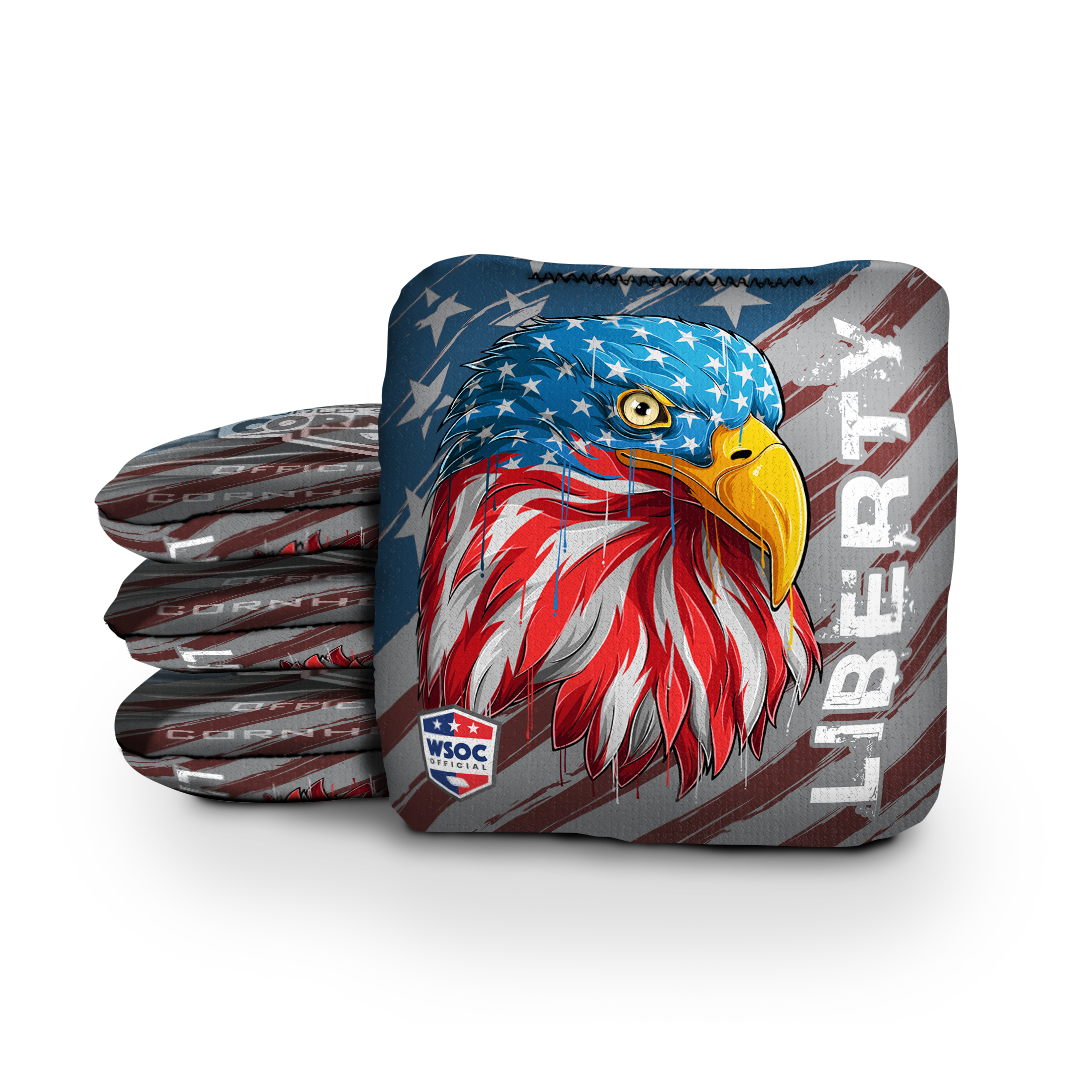 Liberty and Freedom Eagle - 6 Inch WSOC Official Pro Cornhole Bags