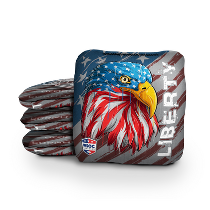 Liberty and Freedom Eagle - 6 Inch WSOC Official Pro Cornhole Bags