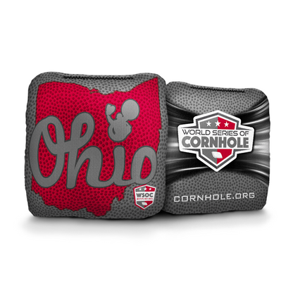 Ohio State Buckeyes Script Ohio - 6 Inch WSOC Official Pro Cornhole Bags