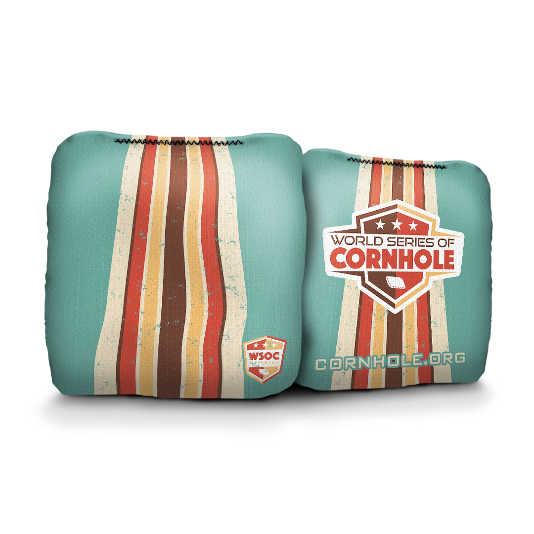 Retro And Vintage Stripes - 6 Inch WSOC Official Pro Cornhole Bags
