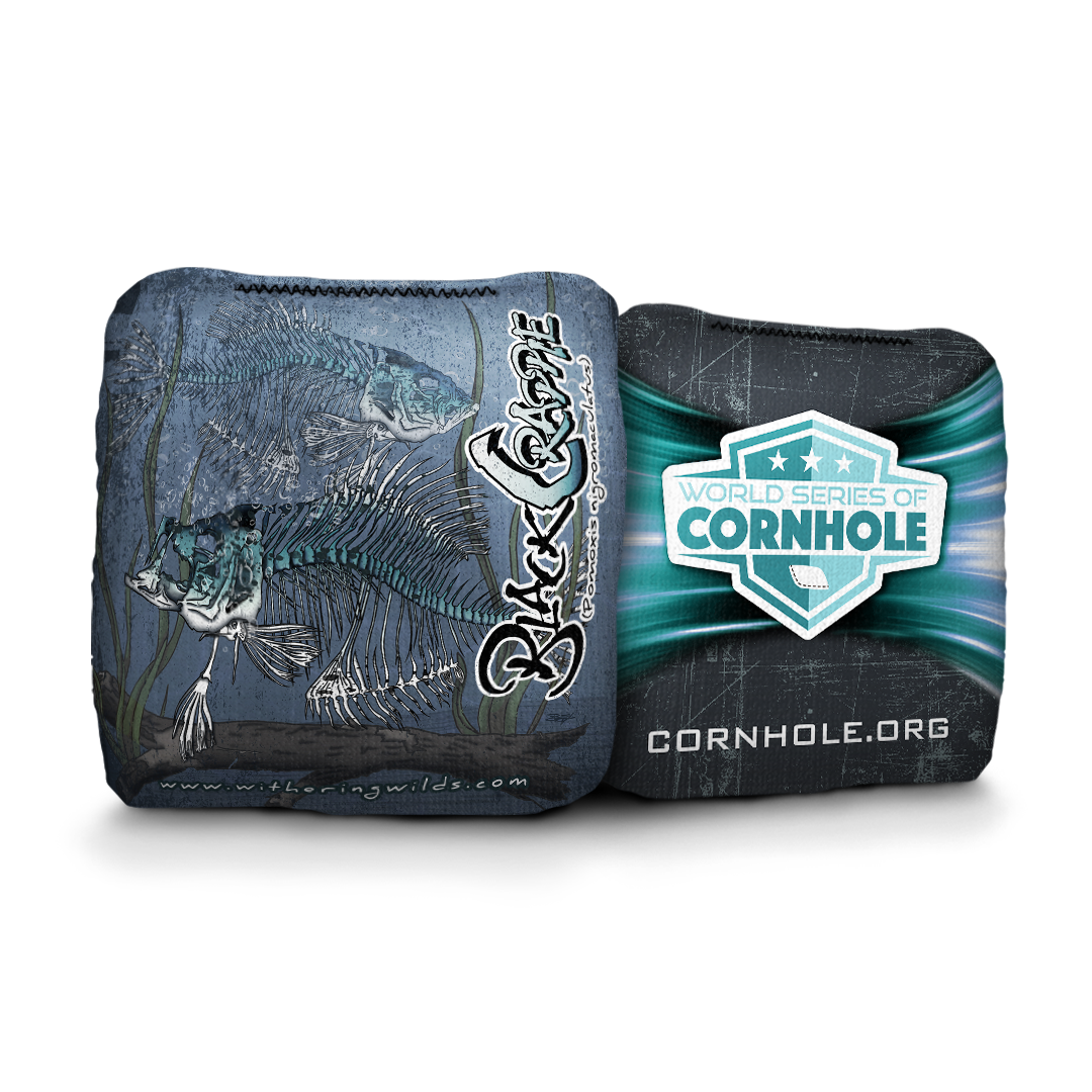 Withering Wilds Black Crappie - 6 Inch WSOC Official Pro Cornhole Bags