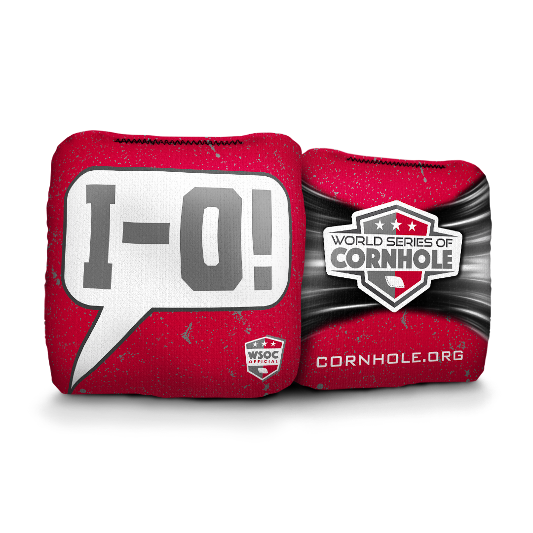 Ohio State Buckeyes OH-IO Talk Bubble - 6 Inch WSOC Official Pro Cornhole Bags