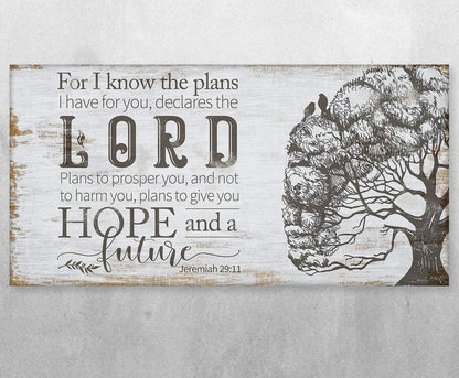 For I Know The Plans - Canvas