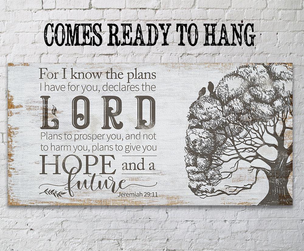 For I Know The Plans - Canvas