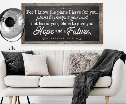 For I Know The Plans 2 - Canvas