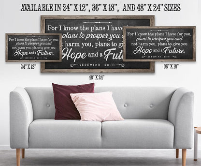 For I Know The Plans 2 - Canvas