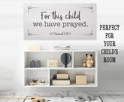 For This Child We Have Prayed 2 - Canvas