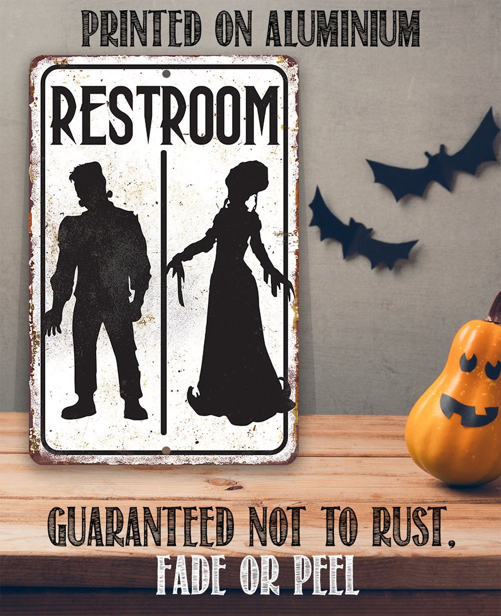 Frankenstein Restroom - Metal Sign