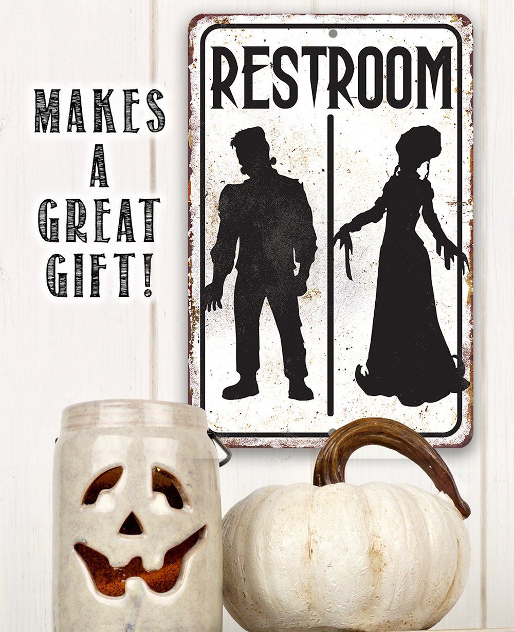 Frankenstein Restroom - Metal Sign