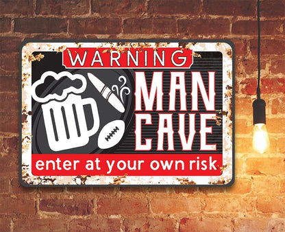 Enter At Your Own Risk - Metal Sign