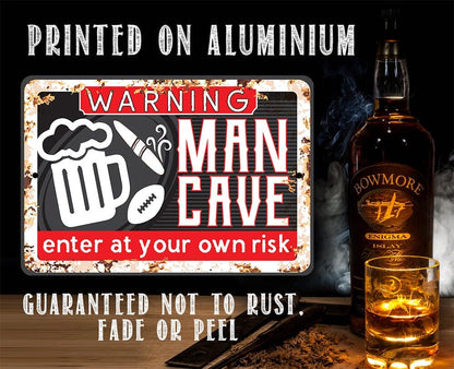 Enter At Your Own Risk - Metal Sign