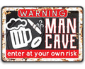 Enter At Your Own Risk - Metal Sign