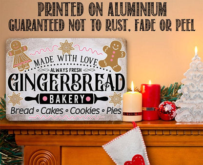 Gingerbread Bakery - Metal Sign
