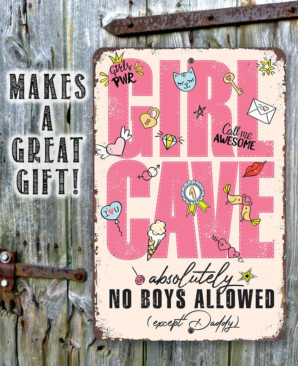 Girl Cave - Metal Sign