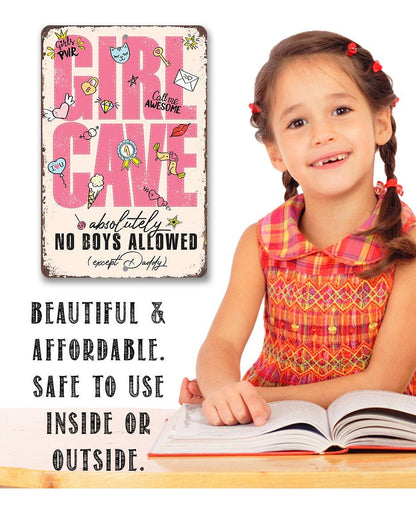 Girl Cave - Metal Sign