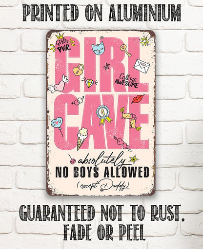 Girl Cave - Metal Sign