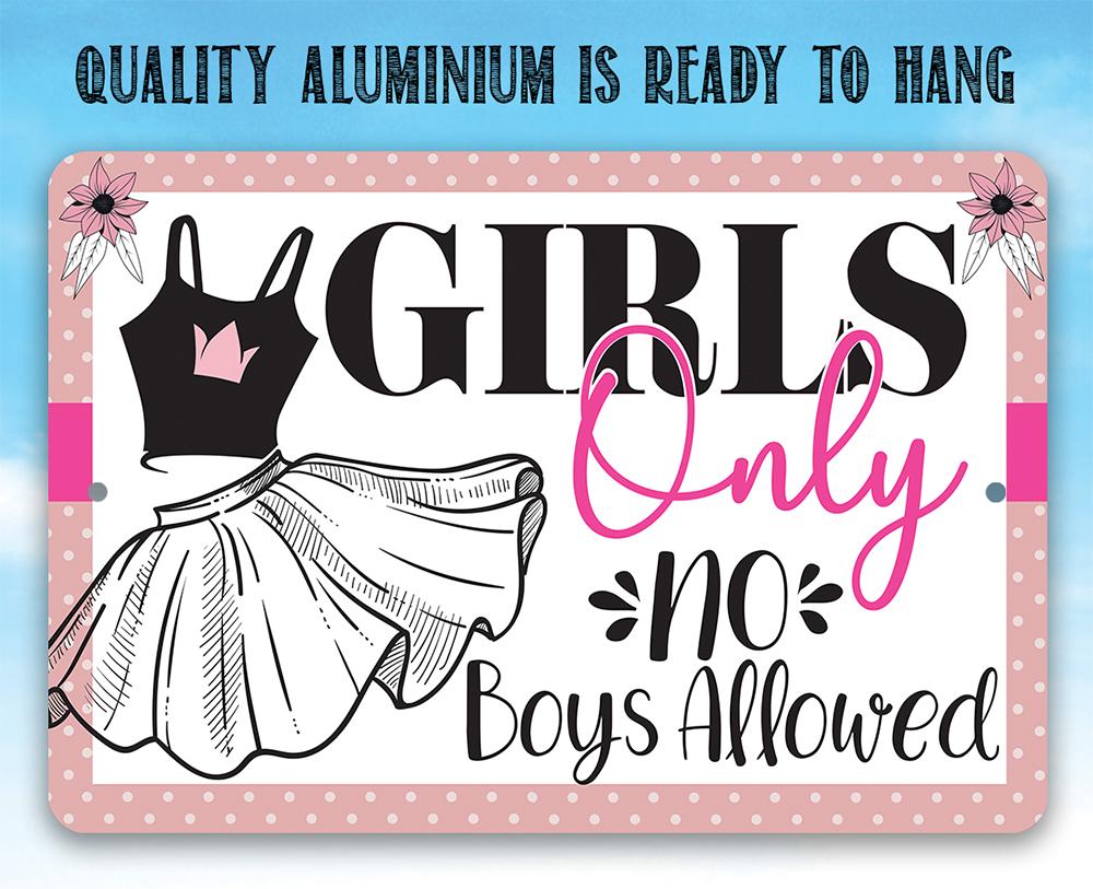 Girls Only - Metal Sign