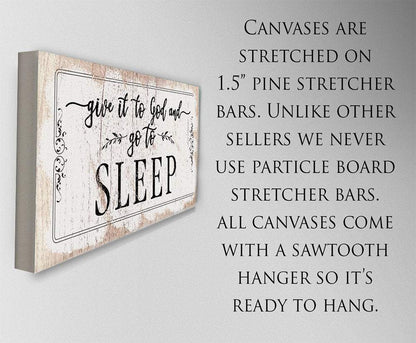 Give It To God and Go To Sleep - Canvas