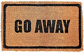 Go Away Handwoven Coco Doormat