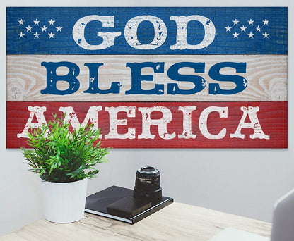 God Bless America - Canvas