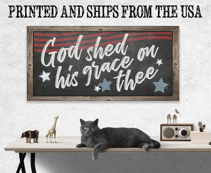 God Shed His Grace On Thee - Canvas