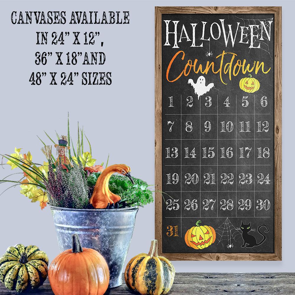 Halloween Countdown - Canvas