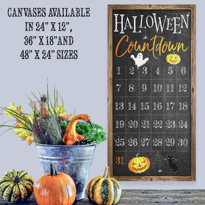 Halloween Countdown - Canvas