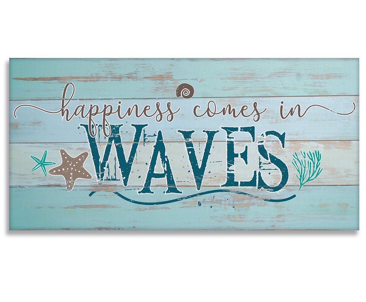 Happiness Comes In Waves - Canvas