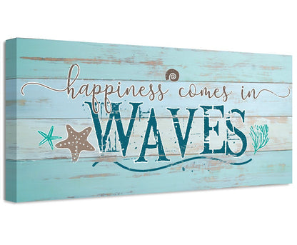 Happiness Comes In Waves - Canvas