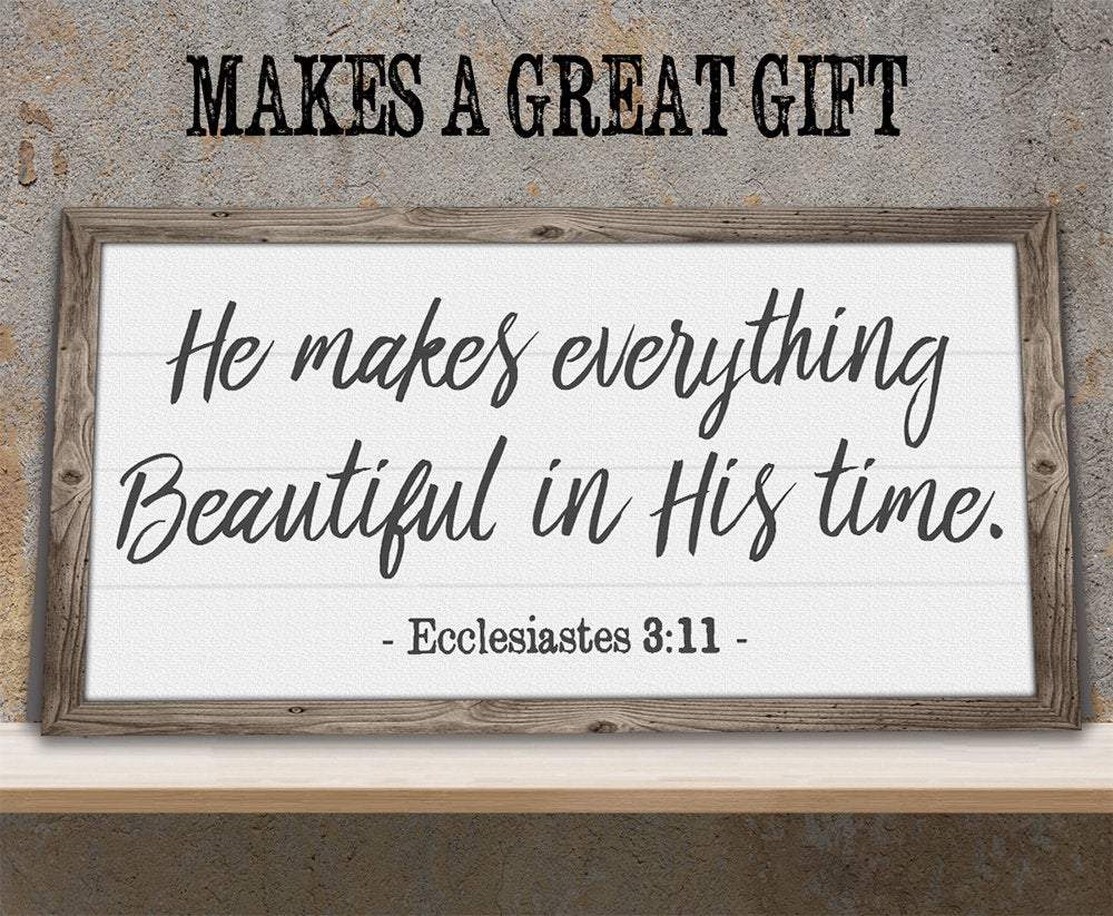 He Makes Everything Beautiful - Canvas