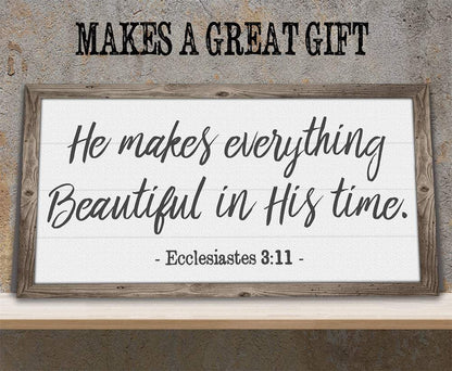 He Makes Everything Beautiful - Canvas