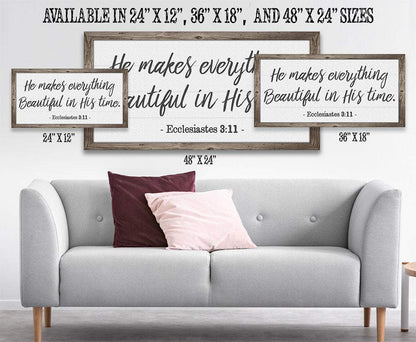 He Makes Everything Beautiful - Canvas
