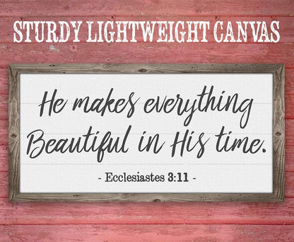 He Makes Everything Beautiful - Canvas