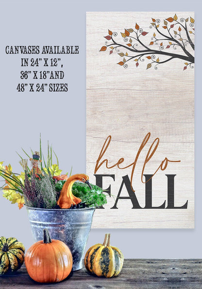 Hello Fall - Canvas