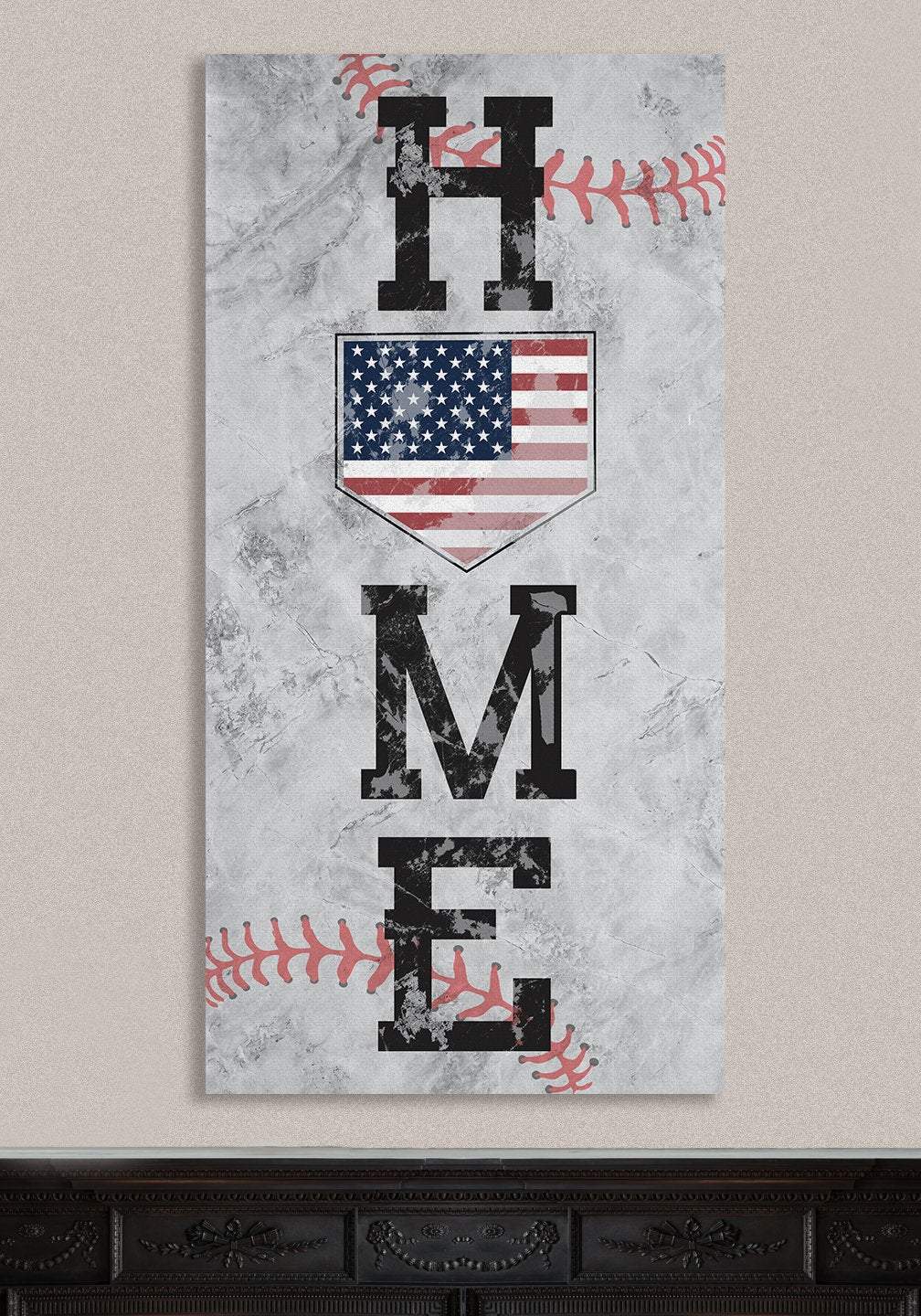 Home Baseball - Canvas