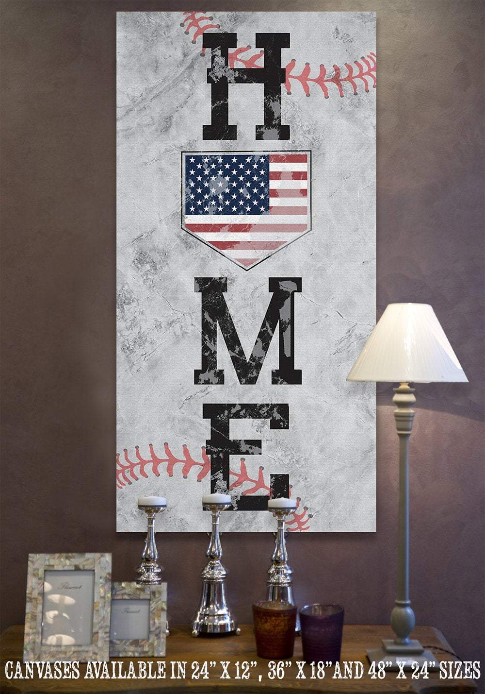 Home Baseball - Canvas