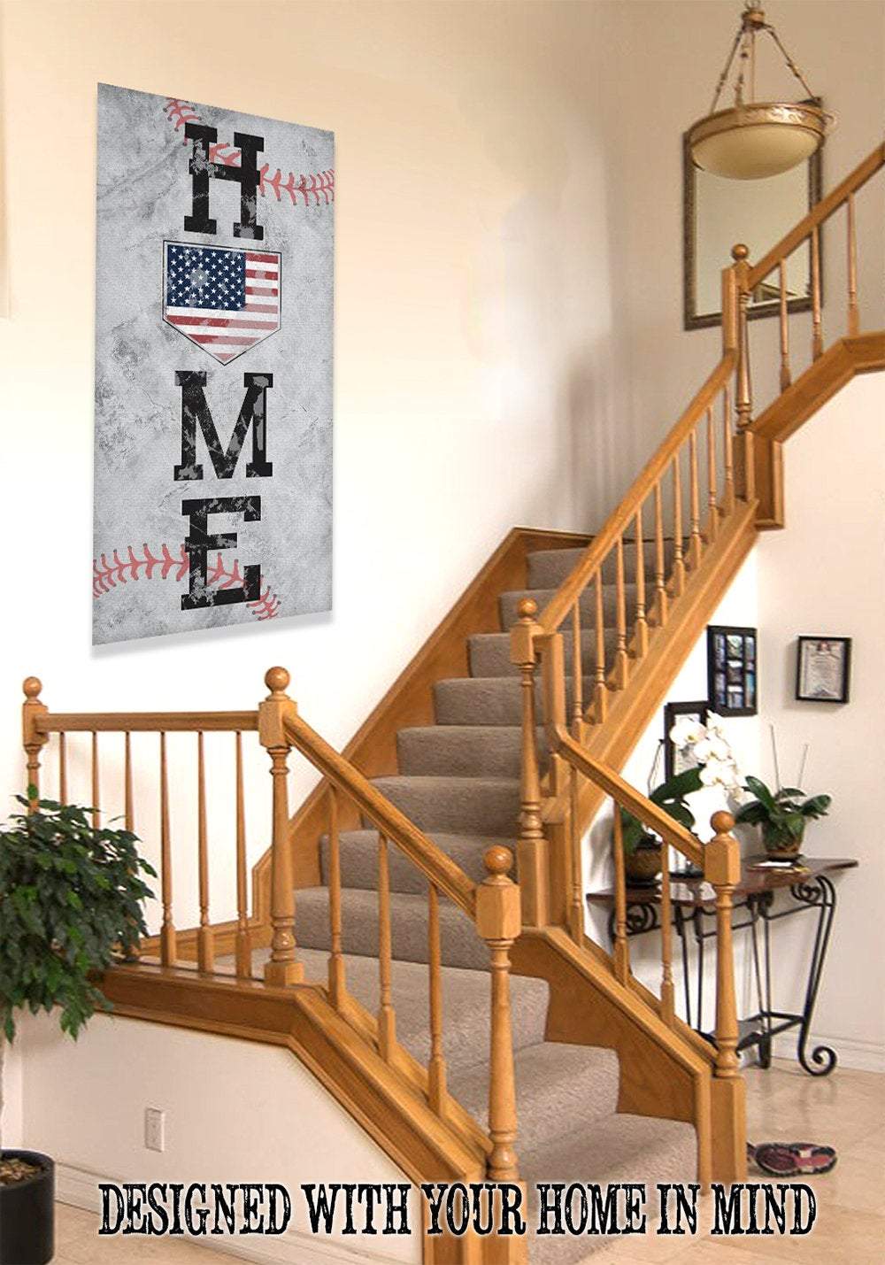 Home Baseball - Canvas