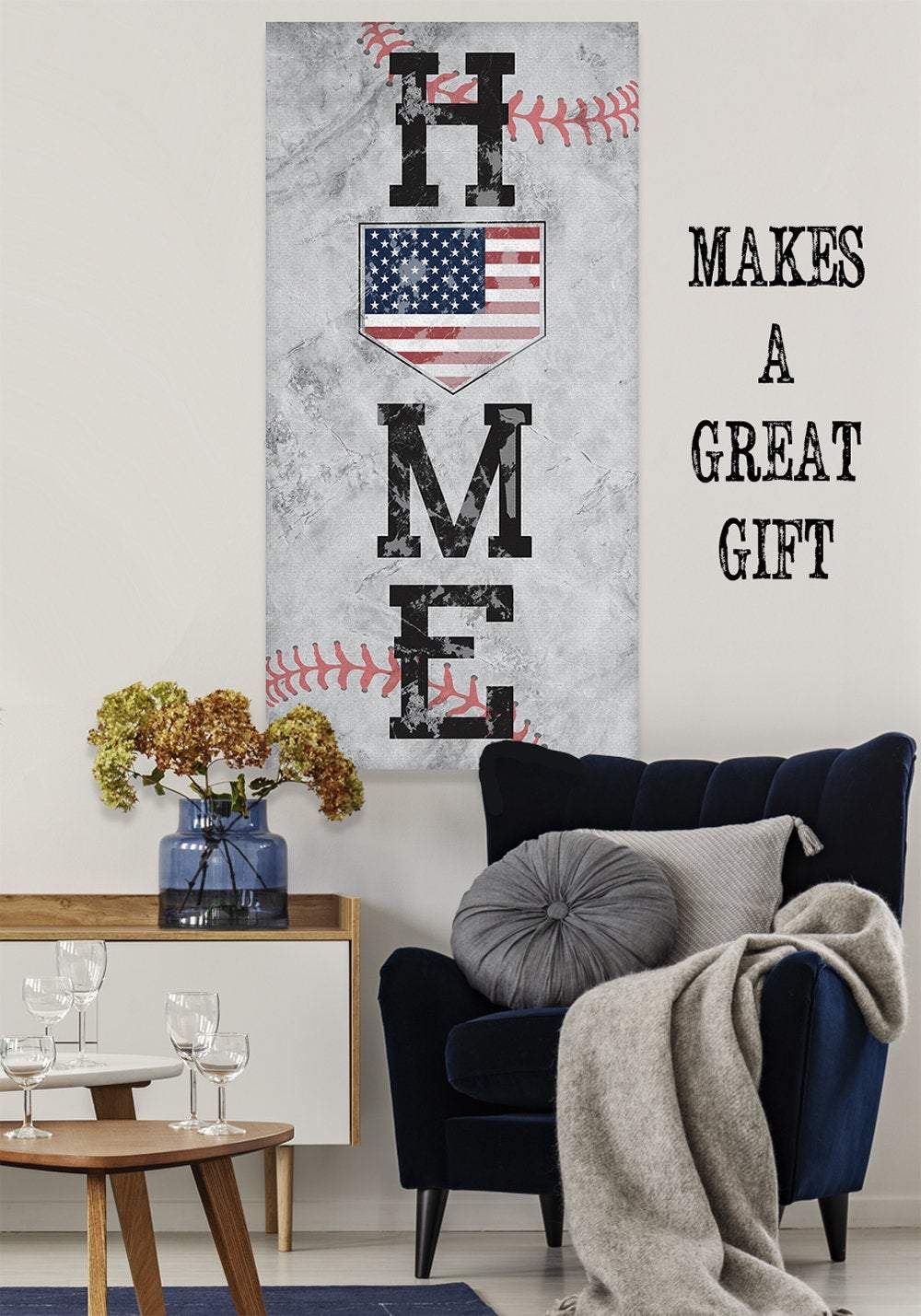 Home Baseball - Canvas
