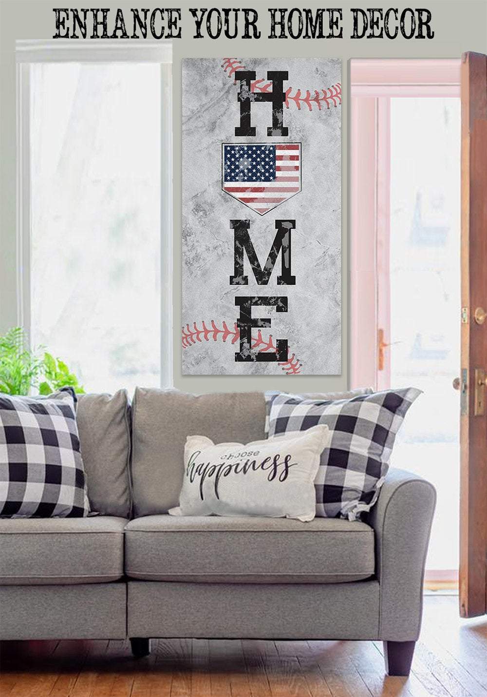 Home Baseball - Canvas