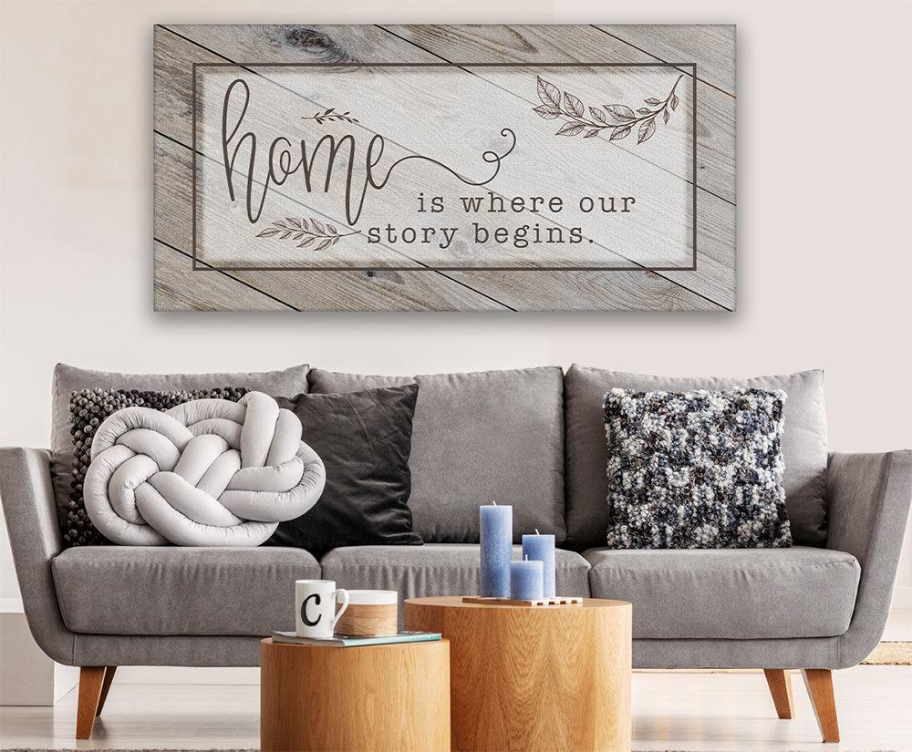 Home Is Where Our Story Begins - Canvas