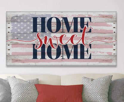 Home Sweet Home Flag - Canvas