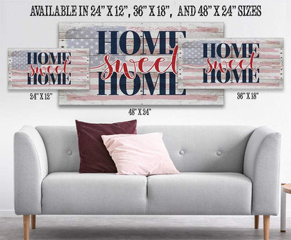 Home Sweet Home Flag - Canvas