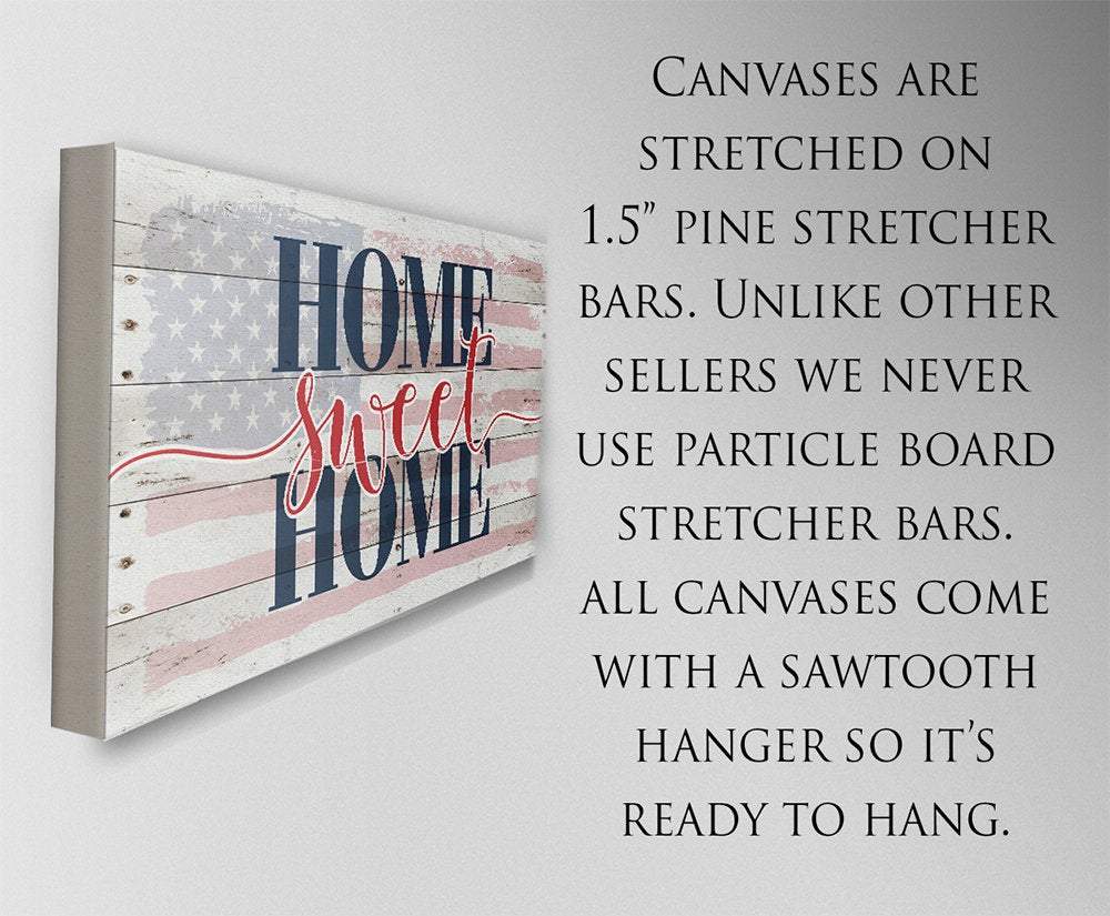 Home Sweet Home Flag - Canvas