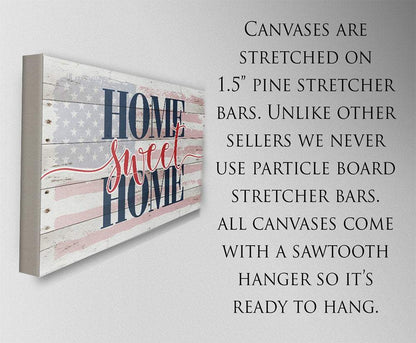 Home Sweet Home Flag - Canvas