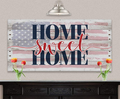 Home Sweet Home Flag - Canvas