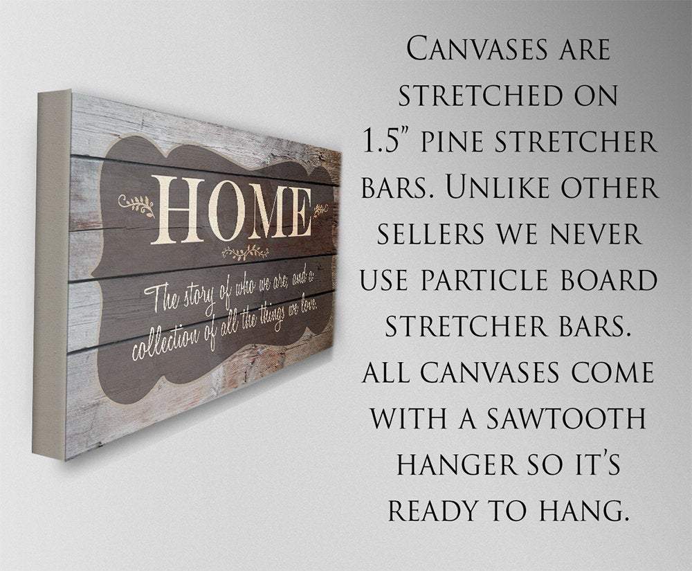 Home The Story Of Who We Are - Canvas