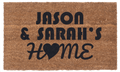 Personalized Home Love Vinyl Coir Doormat